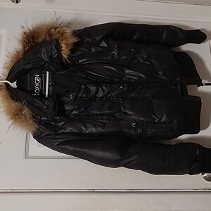 Black women's oxygen collection winter parka jacket Size Large